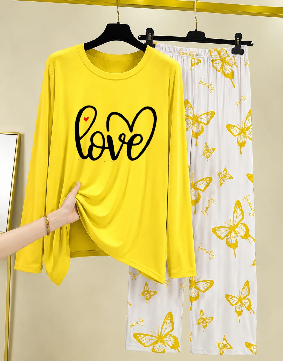 lounge Wear For Girls and Women's LW-GW-COT-01 Trio Star